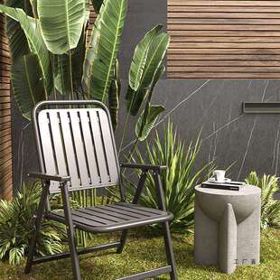 折叠椅户外便携家用防水防晒庭院休闲阳台餐椅露营椅靠背椅子