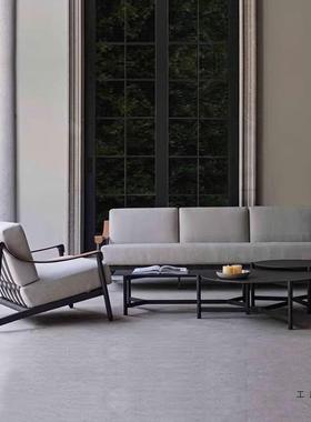 户外沙发庭院防雨防晒花园别墅露台铝合金沙发茶几藤编椅家具组合