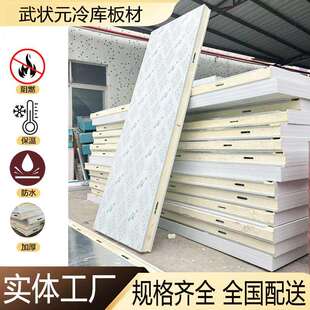 武状元工厂聚氨酯冷库板外墙屋顶快速制冷保温板10/12公分