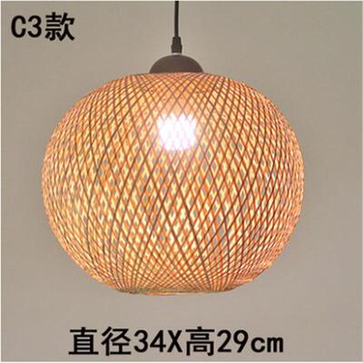 沧州东光县海兴县日式料理店手工编织竹艺吊灯日式竹艺灯笼吊灯具