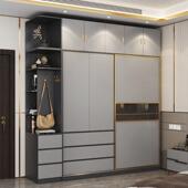 新款 推拉门对开门组合衣柜现代家用卧室移门衣橱大果双开门