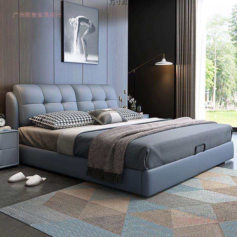 双人床双人1.8x2米现代简约婚床轻奢包床主卧大床现货厂