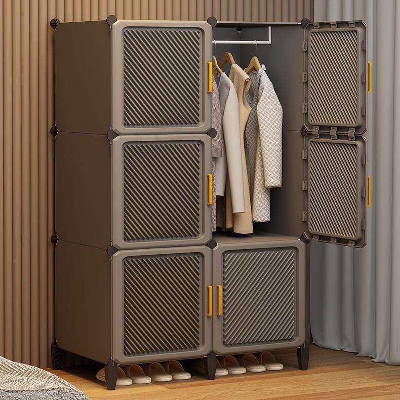 卧室衣柜家用简易组装收纳柜子出租房用经济型结实耐用储物柜衣橱