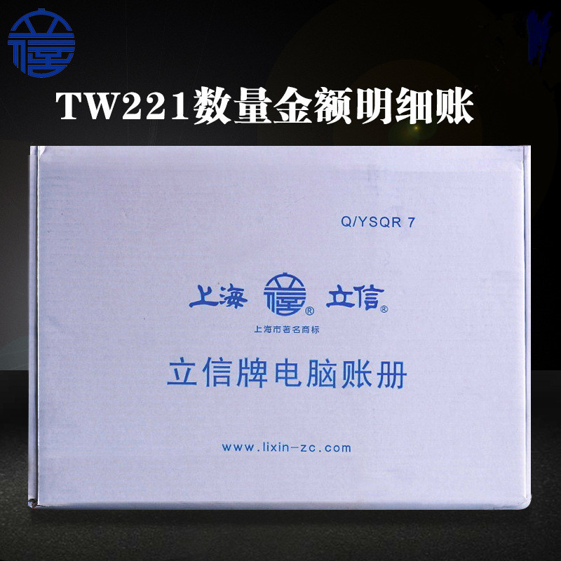 立信 TW221三栏多栏式数量金额明细账电脑账册 外币双币账本账册