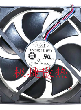 1225M24B-WF1 24V 0.30A 三线 原装正品TT 120*120*25MM 进口风扇