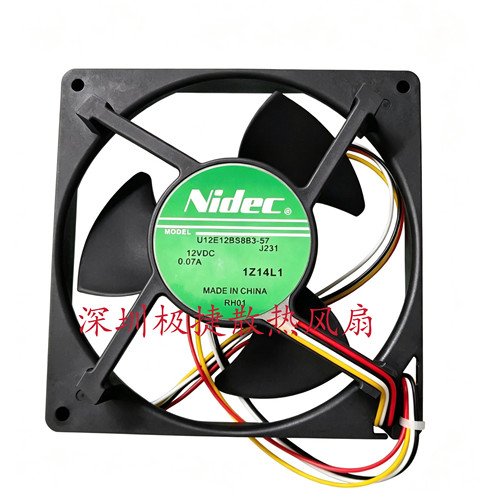 原装全新NIDEC U12E12BS8B3-57 J231 12V 0.07A 防水静音散热风扇