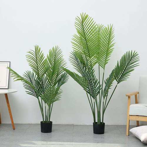 仿真多杆散尾葵假花套装家居客厅室外仿真树装饰绿色植物