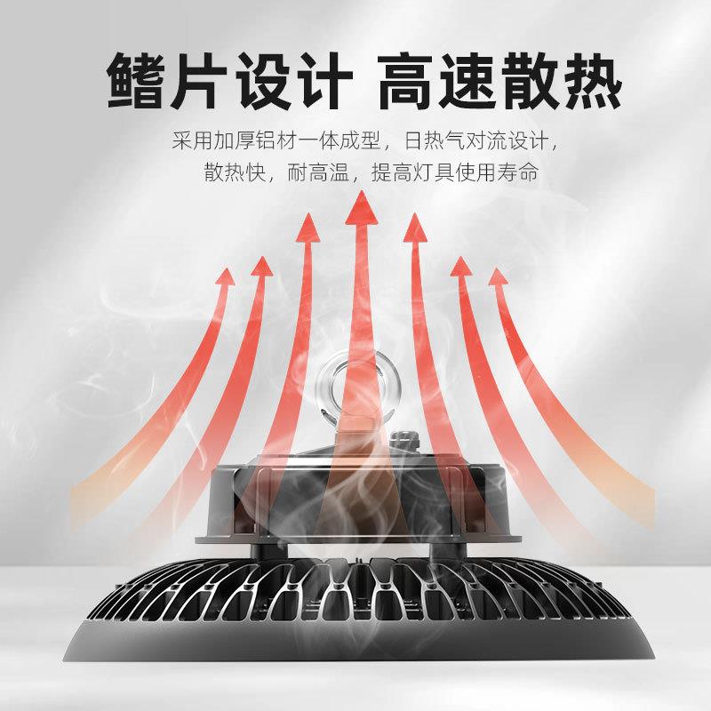 60*110°厂房车间仓库UFO飞碟灯体育馆户外防水天棚吊灯led工矿灯