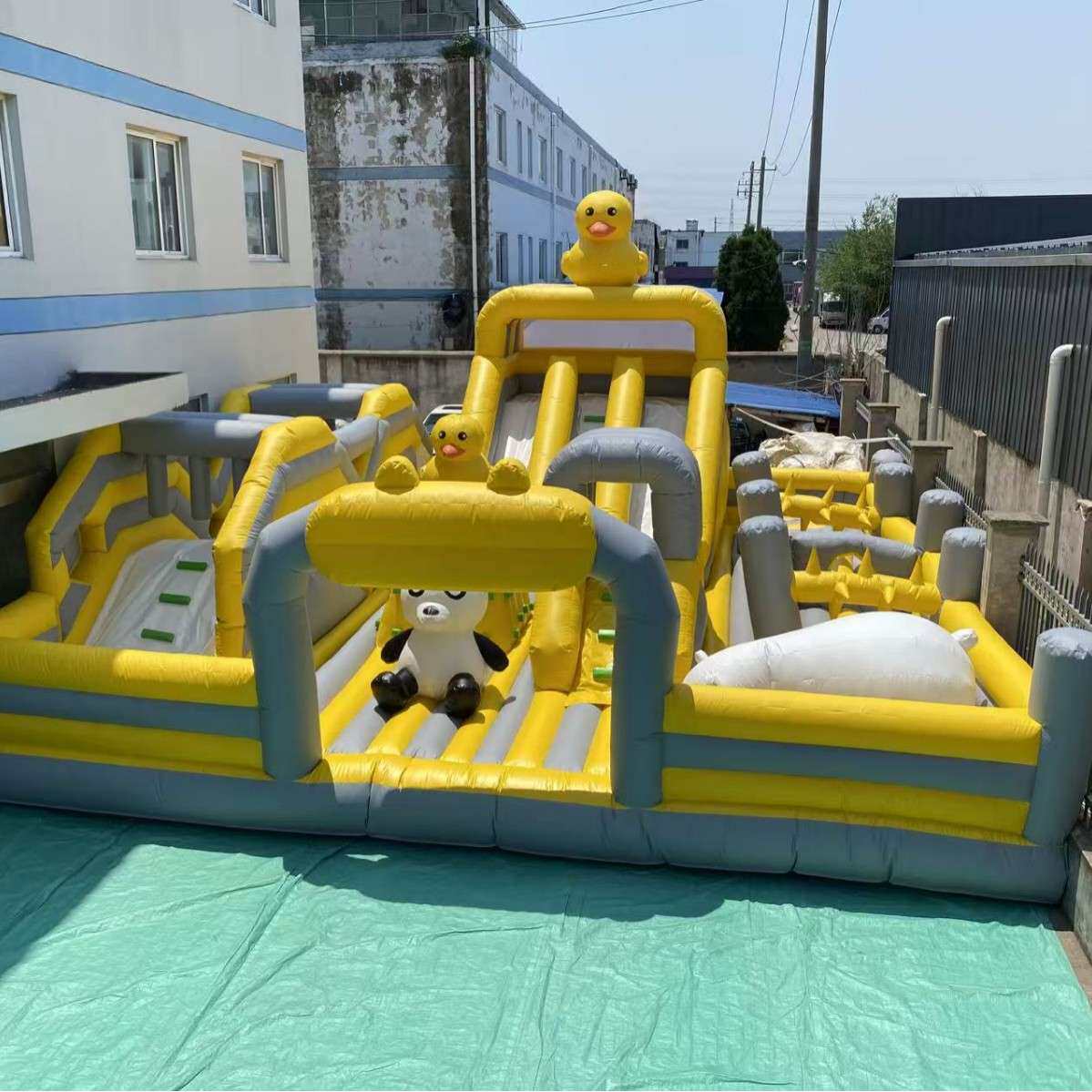 儿童充气城堡室外大型蹦蹦床淘气堡广场乐园户外小型网红冲气滑梯