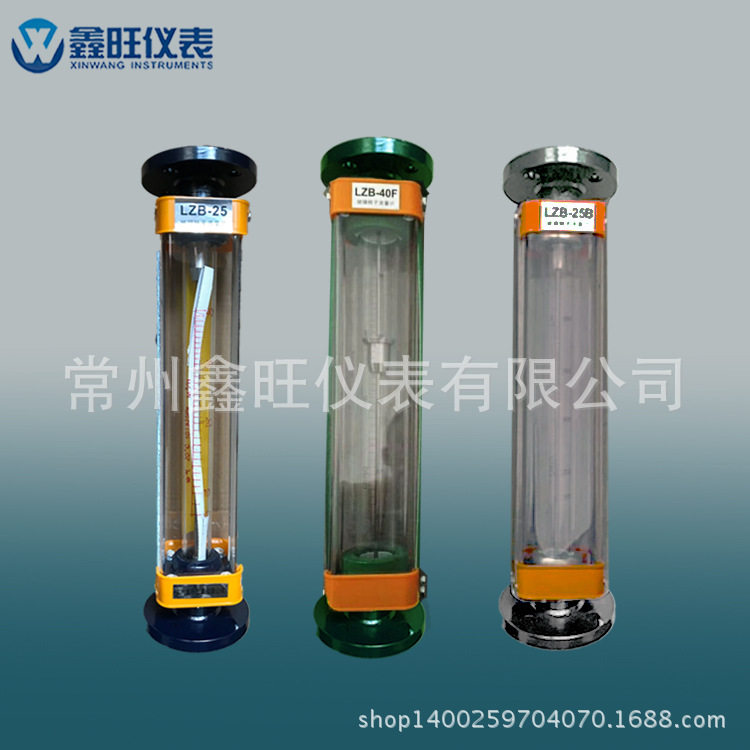 鑫旺仪表大口径玻璃转子流量计 法兰连接玻璃管浮子转子流量计