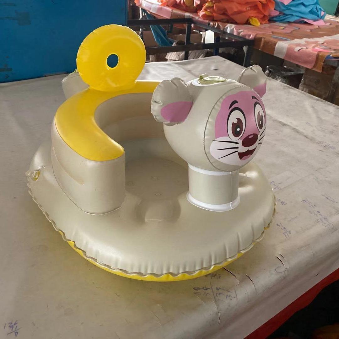 老鼠基础款婴儿充气沙发宝宝学坐座椅BB餐椅多功能便携带凳玩具