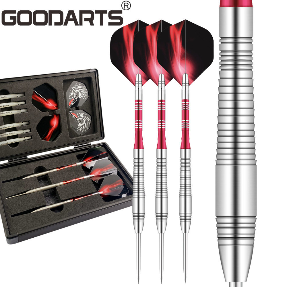 GOODARTS骑士飞镖针21g比赛级钨钢飞镖套装darts跨境代发飞镖盒