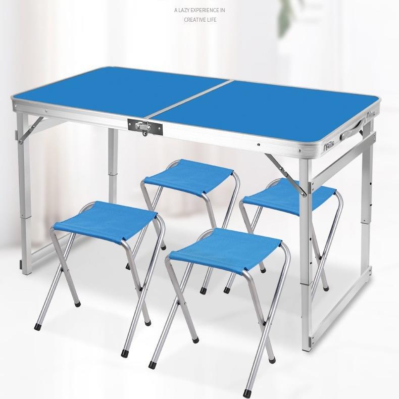 便携式摆摊桌可折叠桌子展业宣传野餐桌户外折叠桌铝合金折叠桌椅