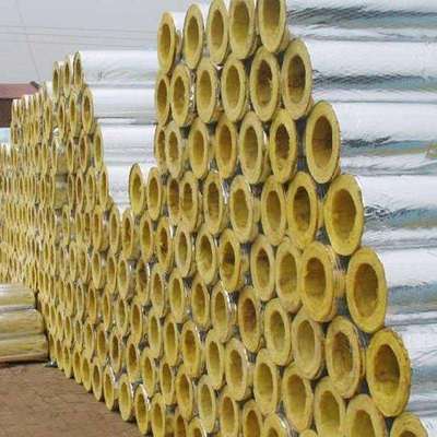 蒸汽管道玻璃棉保温管防火隔热玻璃棉管壳铝箔贴面玻璃棉管岩棉管