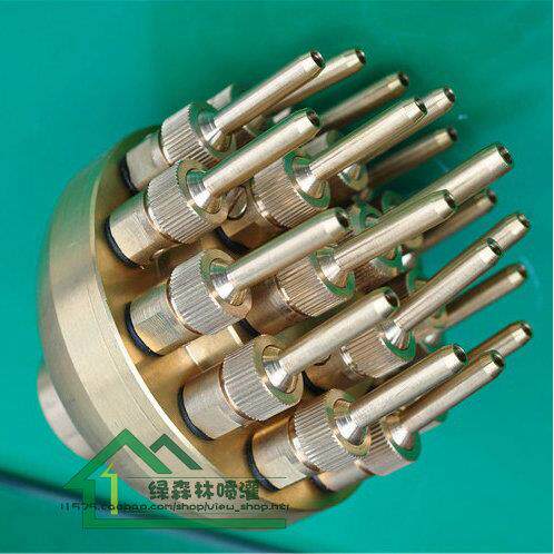 1寸DN25可调三层花喷头可调花柱喷泉喷头水景景观全铜制造