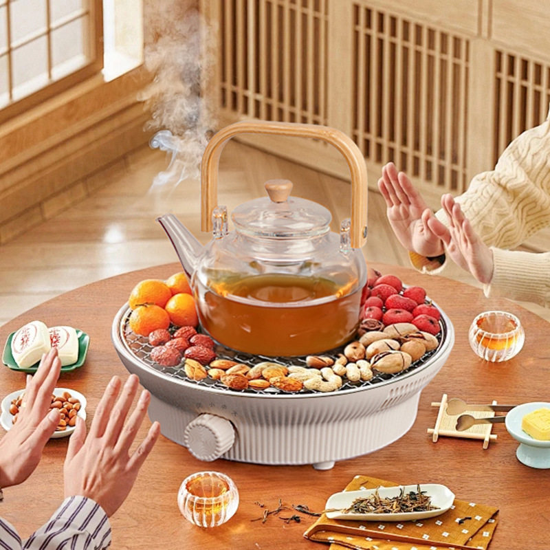 无烟电围炉煮茶烤火炉高硼硅
