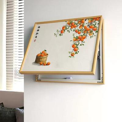 电表箱装饰画免打孔遮挡配电箱新中式电闸箱开关弱电箱客厅挂画