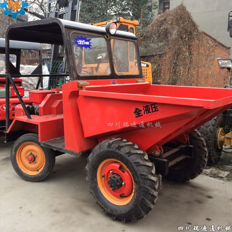 FC-15工程前翻斗车 柴油四轮液压前翻斗车 蹦蹦车