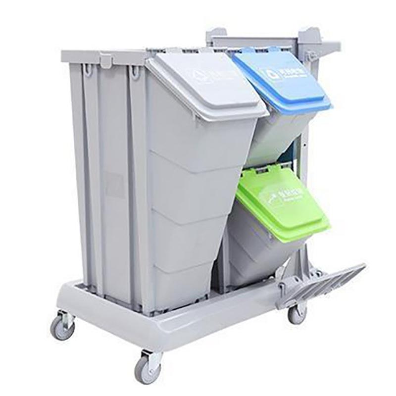 CT施达灵动型清洁车分类收纳JDT3100配工具袋布袋分类箱卫生车