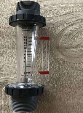 PVC外牙流量计DOERS塑料浮子转子流量计UPVC外丝流量计2-20LPM