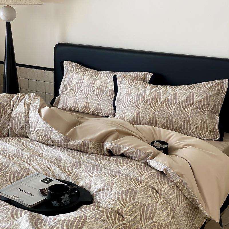 法式复古风长绒棉全棉四件套纯棉床单被套床笠床上用品1.8米