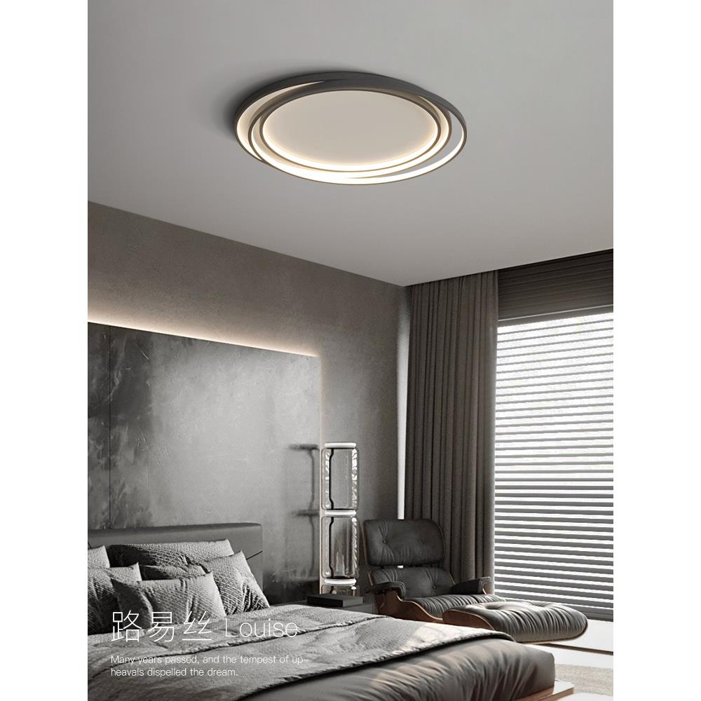 卧室吸顶灯现代简约2023年新款圆环形LED主卧书房房间吸顶灯