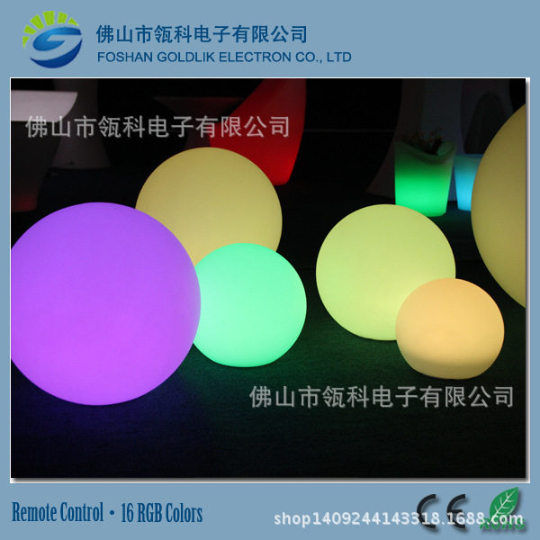 瓴科LED欧式时尚发光吊球厨窗展饰七彩球音乐主题吧家具
