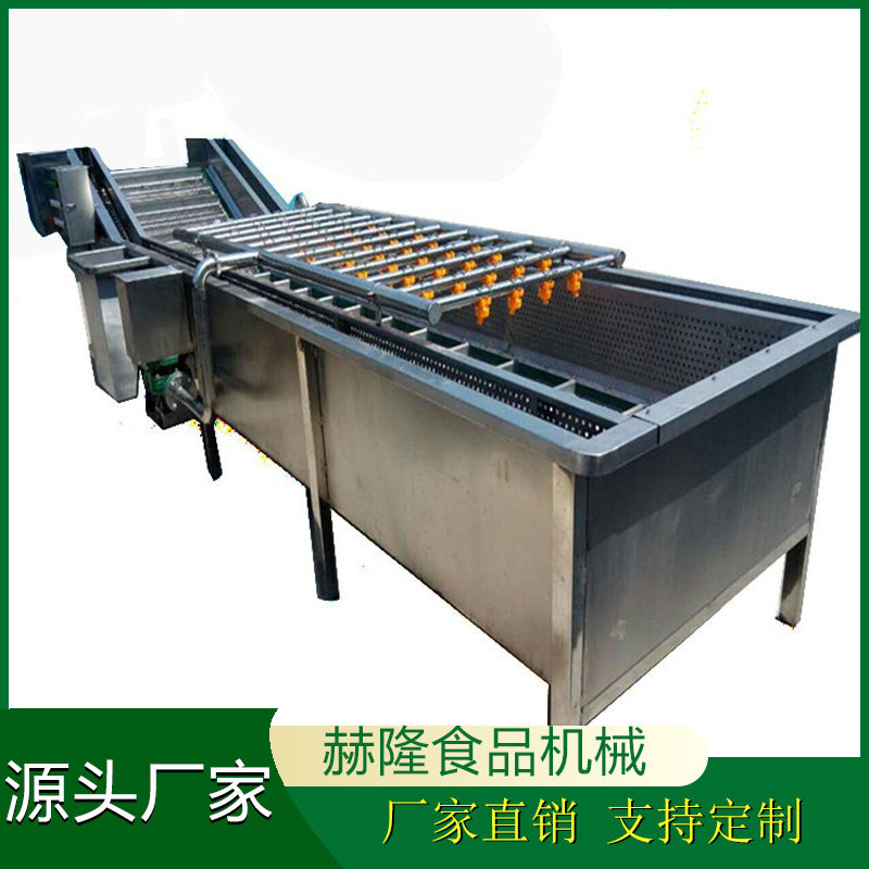 水果气泡式清洗机李子梅子商用果蔬清洗机高压喷淋洗菜机