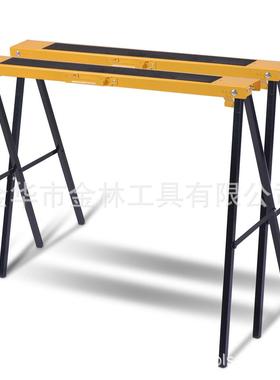 2件套可折叠铁制200KGS普通锯马铁支架支撑架工作凳