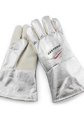 卡司顿NFRR15-34工业隔热耐高温手套防烫手套300-400°铝箔防烫