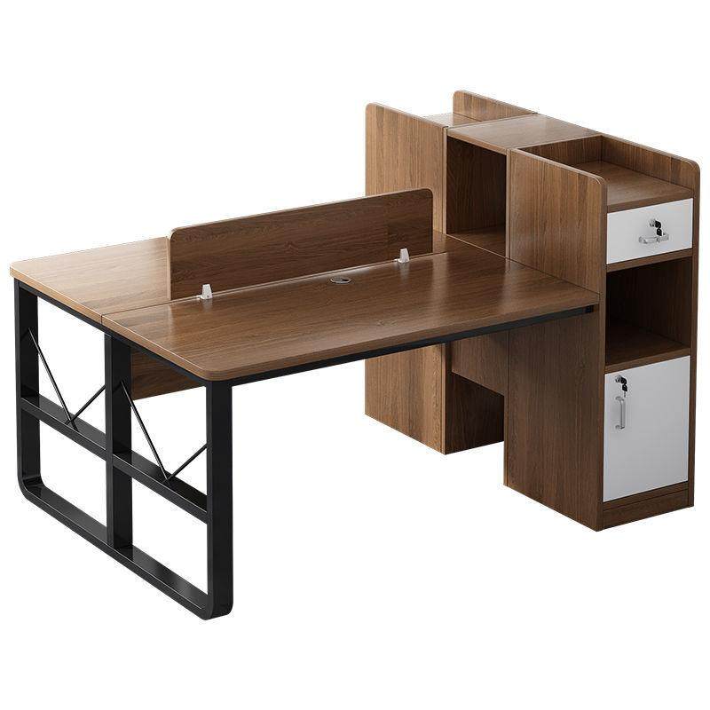 职员办公桌简约现代办公室单人工位简易2/四人位桌椅组合电脑桌子