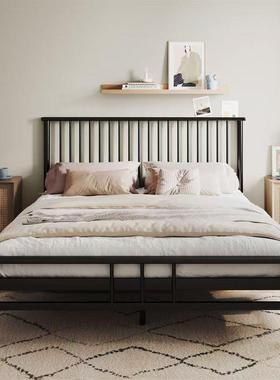 欧式铁艺床简约现代双人床铁床1.5米单人铁架床1.8米加固宿舍床1m
