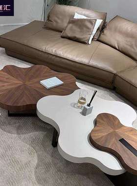 不规则云朵茶几家用小户型客厅现代奶油风网红创意简约异形茶几