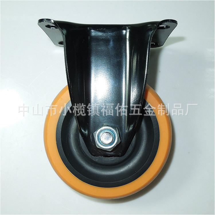 中型3寸4寸5寸tpr脚轮万向轮静音弹力橡胶轮子活动平板车推车轱辘