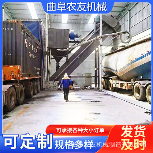 履带式集装箱卸灰机 遥控操作粉煤灰卸车机 矿粉无尘拆箱输送机
