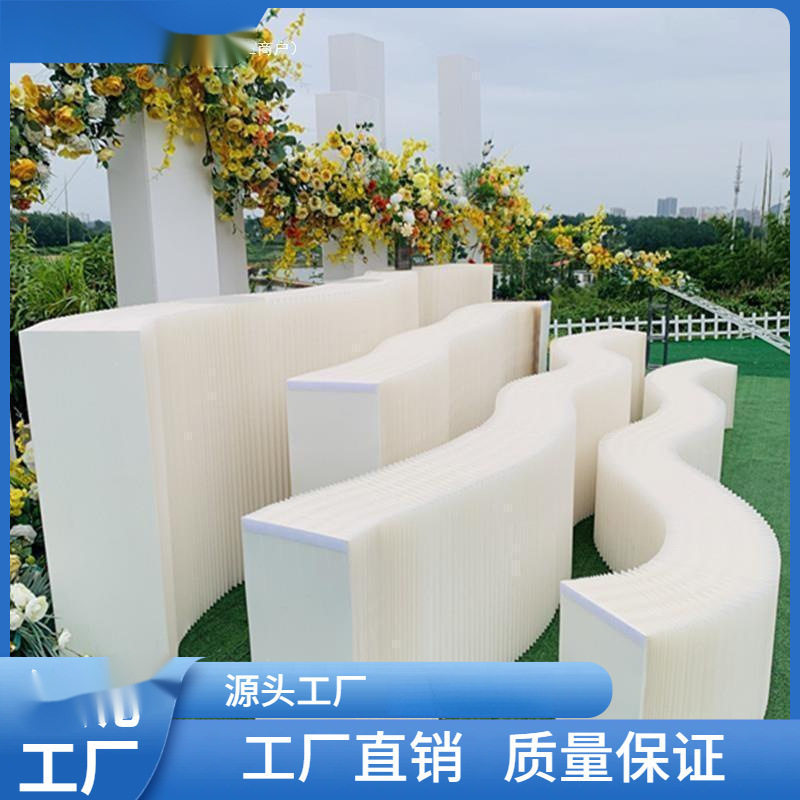 创意展示台多功能伸缩折叠纸展示架落地陈列架瓦楞纸凳纸质置物架