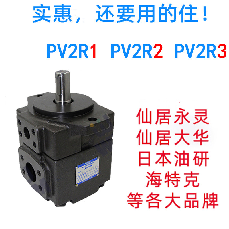 高压叶片泵PV2R1液压油泵永灵pv2r2定量液压泵总成配件pv2r3泵头图片