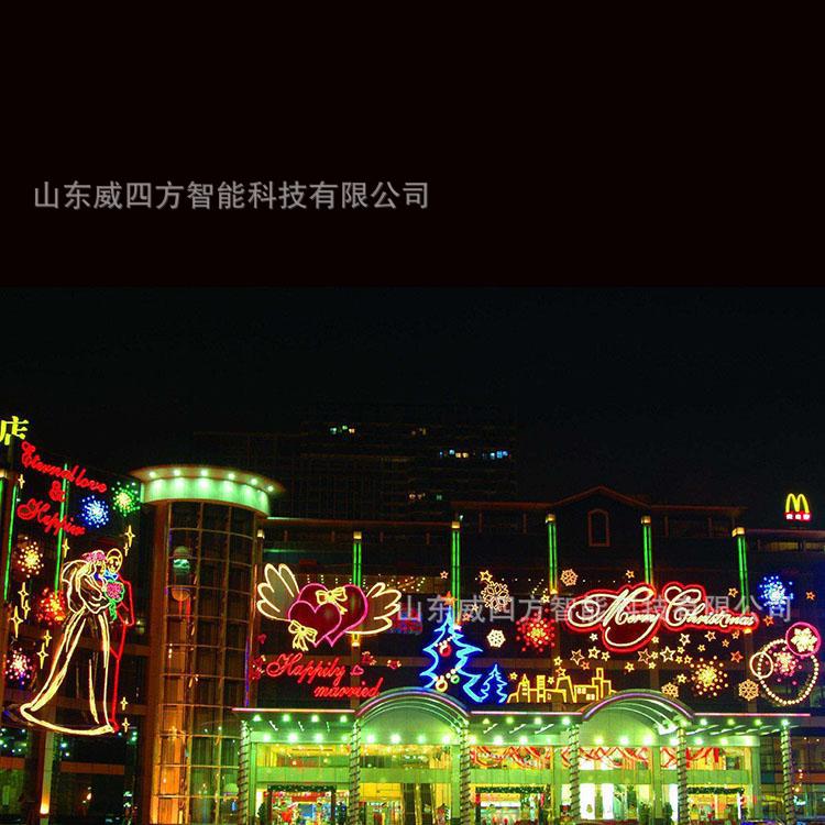 2021新春售楼处楼盘亮化商场玻璃霓虹灯led大型灯饰画幕墙楼美陈