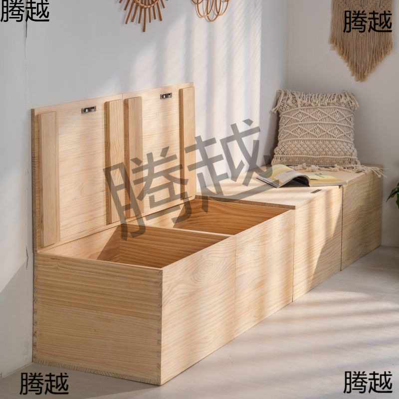 实木飘窗柜组合可坐储物柜卧室窗台榻榻米地柜矮柜收纳阳台柜