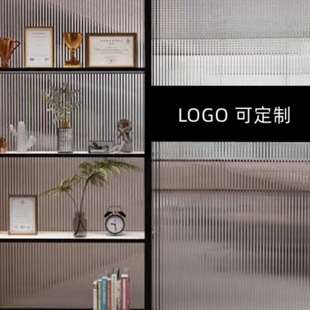 公司前台奖牌置物架屏风进门玄关柜办公室入户玻璃遮挡装 饰隔断