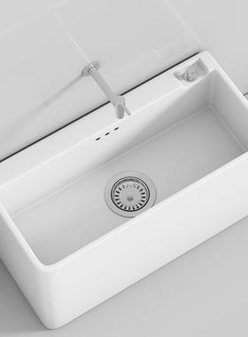 家用阳台洗拖把池卫生间大号陶瓷拖布池墩布池落地式小号槽池美式