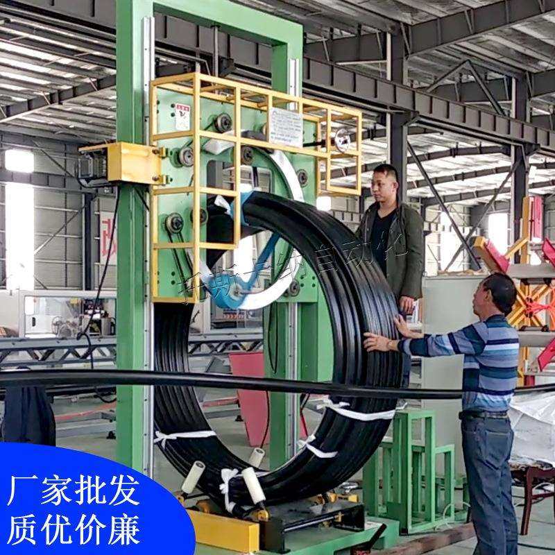 立式线缆打包机电线缠绕包装机钢丝卷缠绕机高压橡胶管缠绕打包机