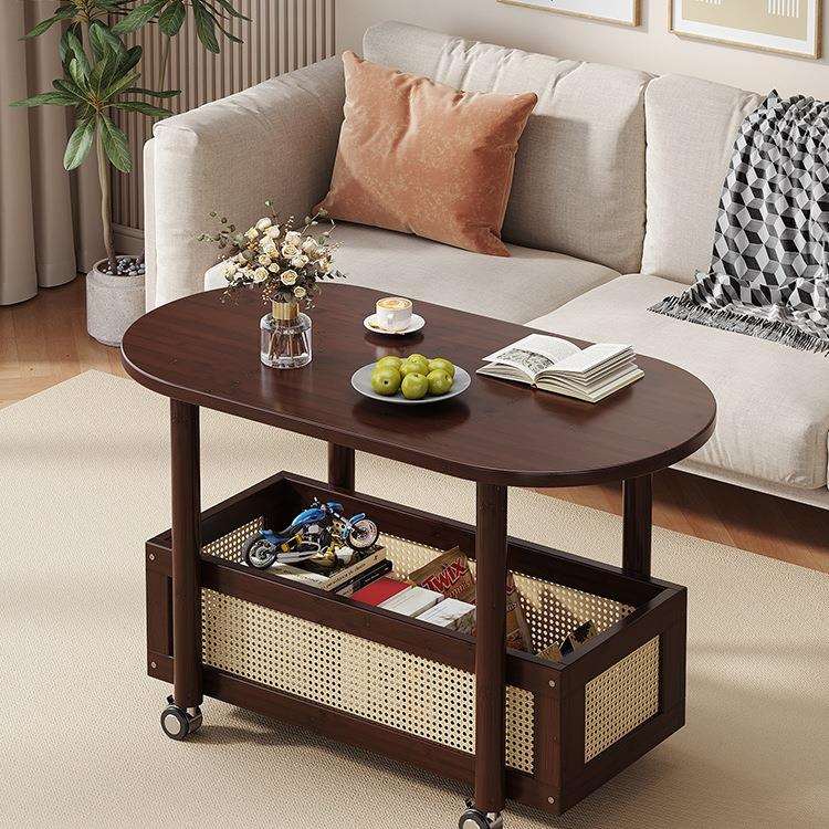 可移动茶几客厅家用2025新款茶台沙发边几多功能茶桌阳台小型餐桌