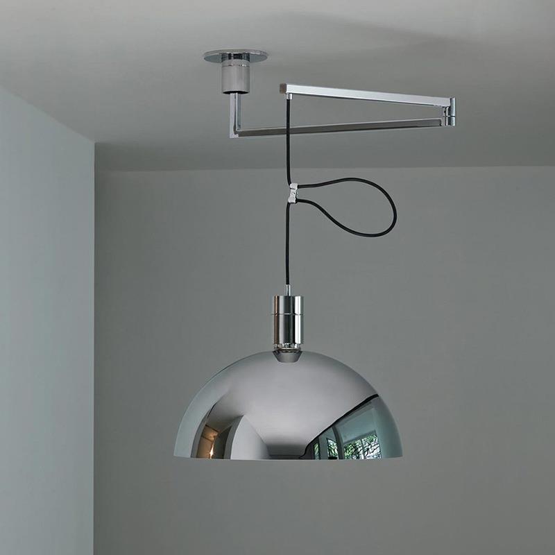 餐厅吊灯全光谱护眼轻奢极简现代创意飞碟圆餐桌可移位单头吊灯