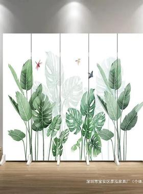 简易轻奢屏风隔断办公室客厅遮挡卧室可折叠移动现代简约网红屏风