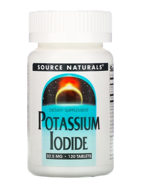 现货美国Source Naturals Potassium Iodide碘化钾碘片120粒