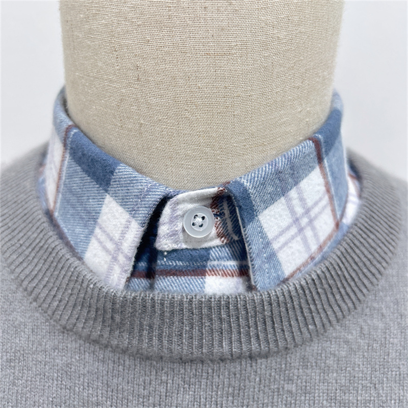 2024衬衫衣领单郎纯棉百搭