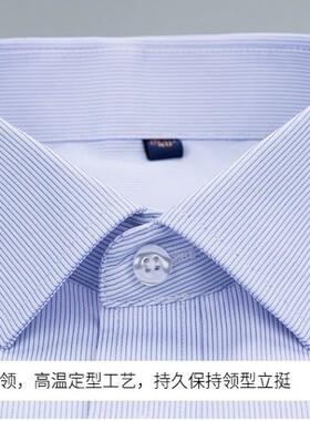 交通工商银行职业衬衫假领子男女通用蓝色装饰领方领尖领节约领