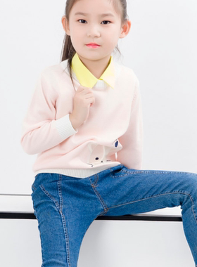 单郎黄色儿童百搭风毛衣假领子