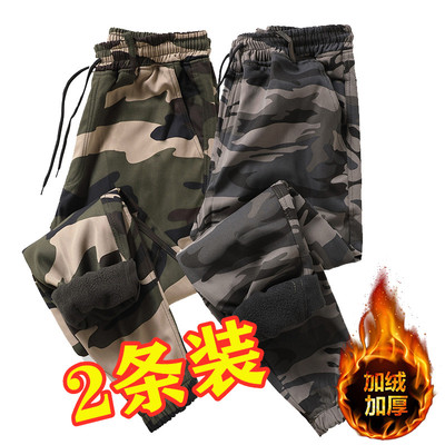 长裤迷彩裤休闲加绒加厚棉裤